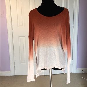 Free people: Ombré long sleeve shirt